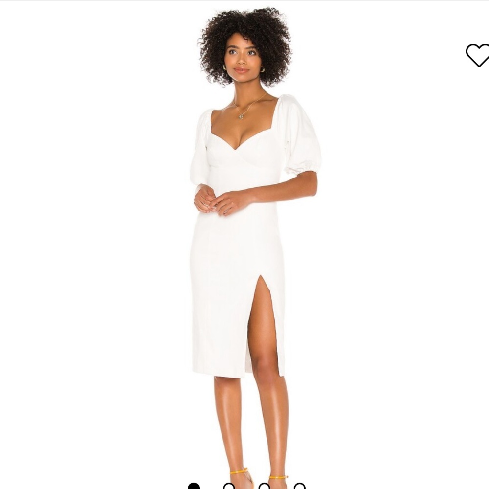 Revolve / Song of Style Rosalie Midi Dress in white